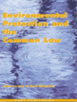 cover image of Environmental Protection and the Common Law
